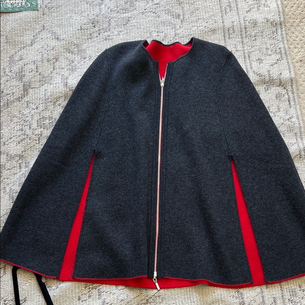 InCashmere Charcoal Gray Wool-Blend Sweater